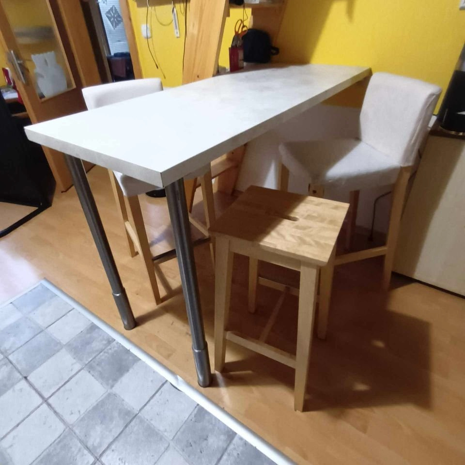 Stolní deska/barový stůl + nohy + židle