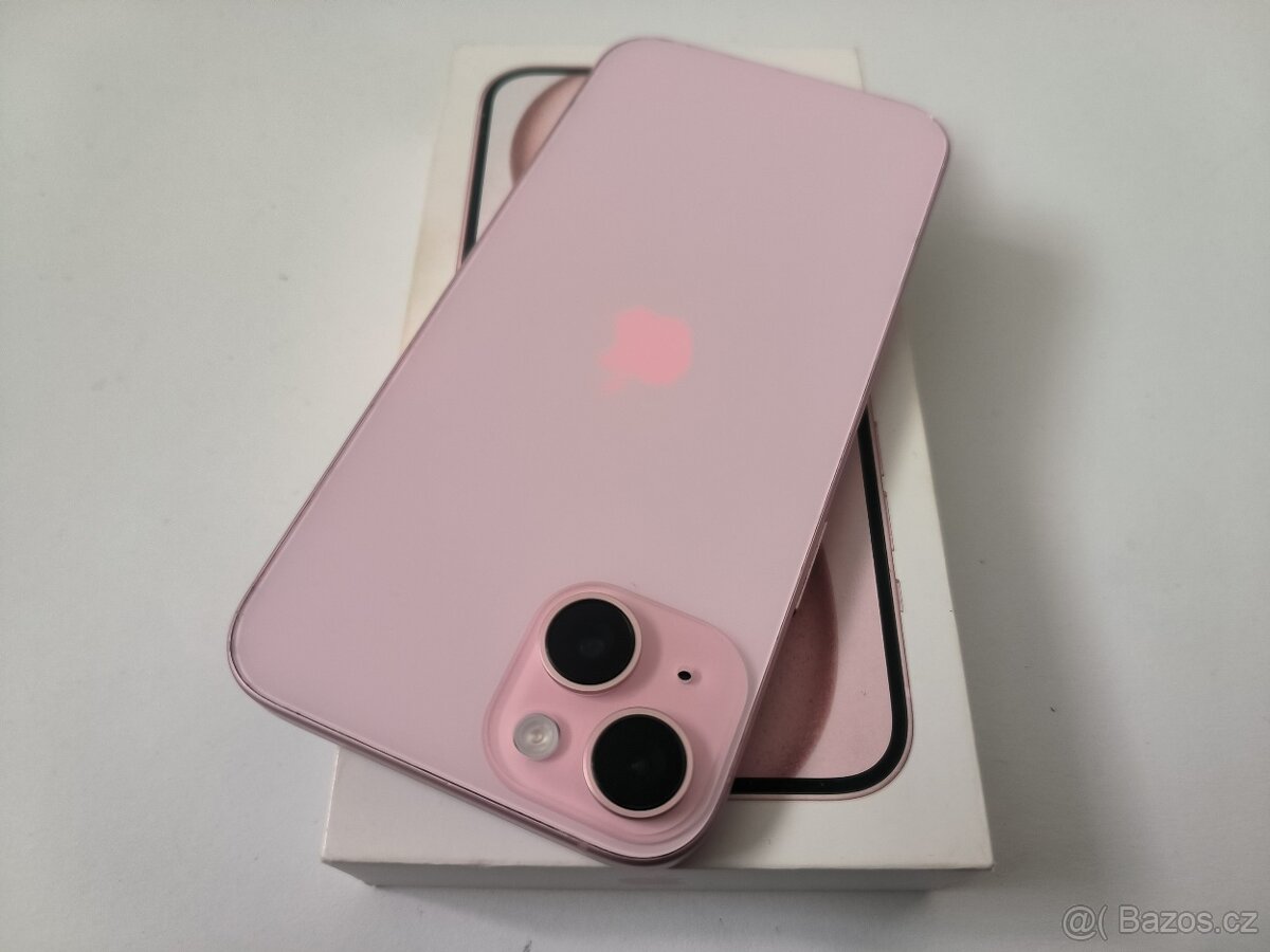 apple iphone 15 128gb Pink / Batéria 100%
