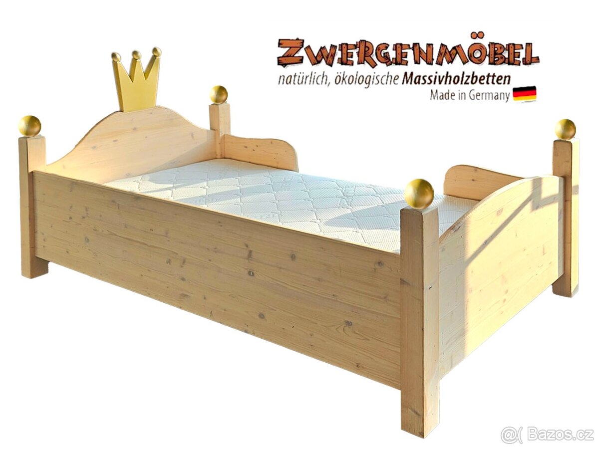 Dětská postele / postýlka LOTTA od Zwergenmöbel DE 150x76x71