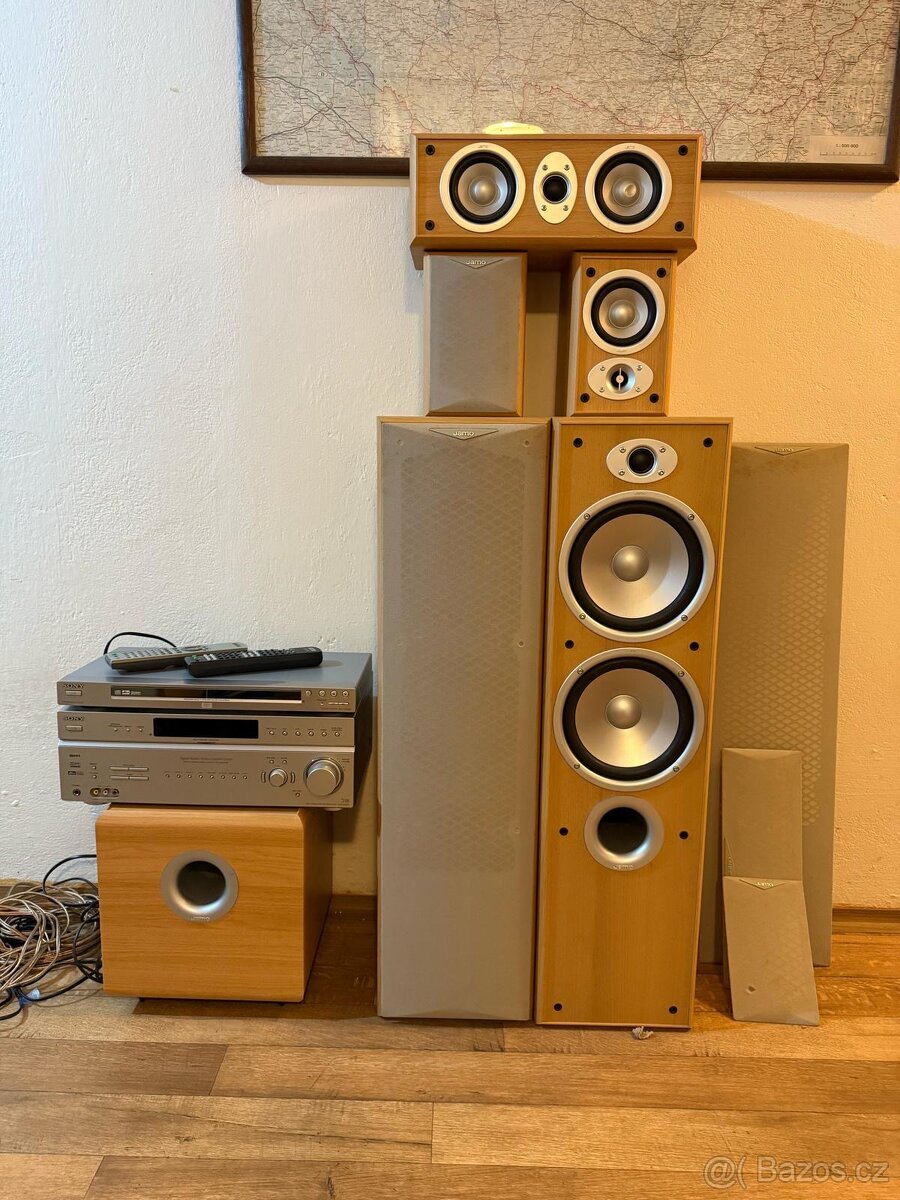 Domácí kino Jamo E 370 + receiver Sony STR-DE697