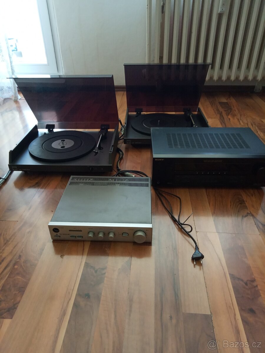 Gramofony Tesla NC470, Receiver Sony STR DE495, RFT