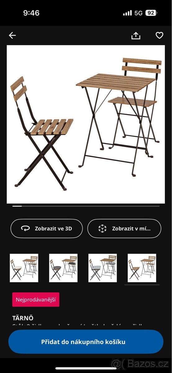 Zahradní set IKEA 1400,-