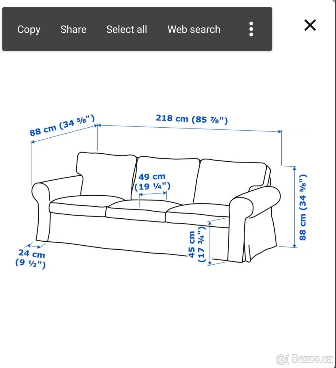 Gauč IKEA Ektorp