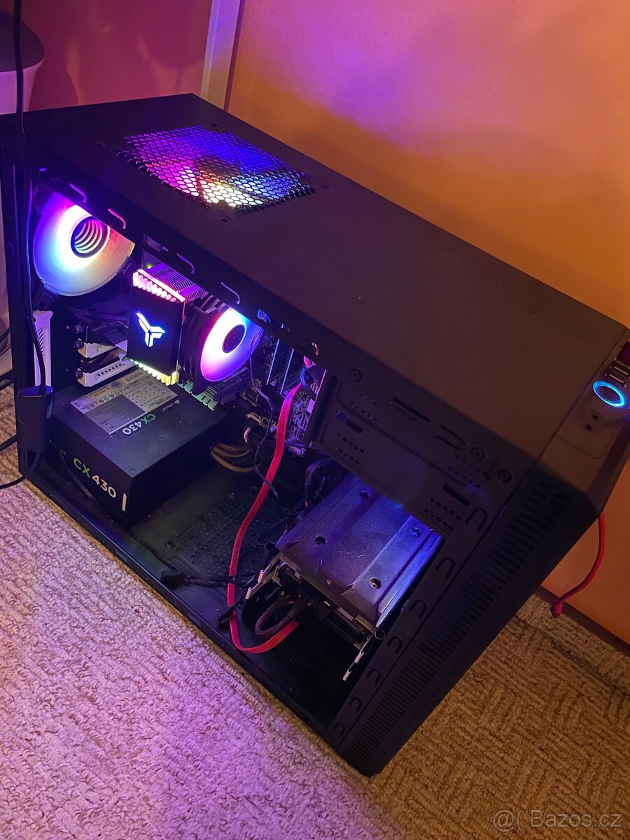 Prodám herní počítač Intel i7 4790 16gb ram grafika 4g