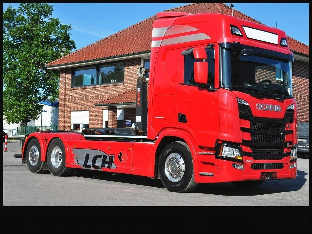 Scania R500 6x2 / Abroll kontejner / Hiab / 570tkm