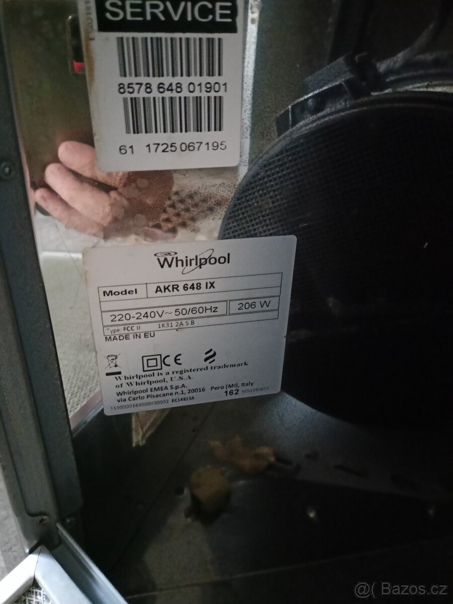 Digestoř Whirlpool AKR 648 IX