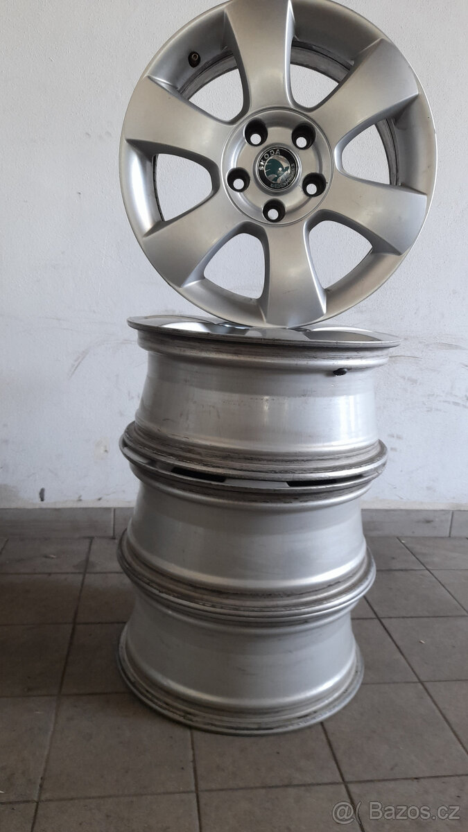 ALU Disky 5x112 6,5Jx16 ET 50.Škoda,VW,SEAT,AUDI