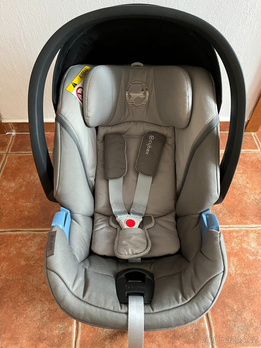 Cybex Aton 5 + isofix základna + adaptéry na kočárek