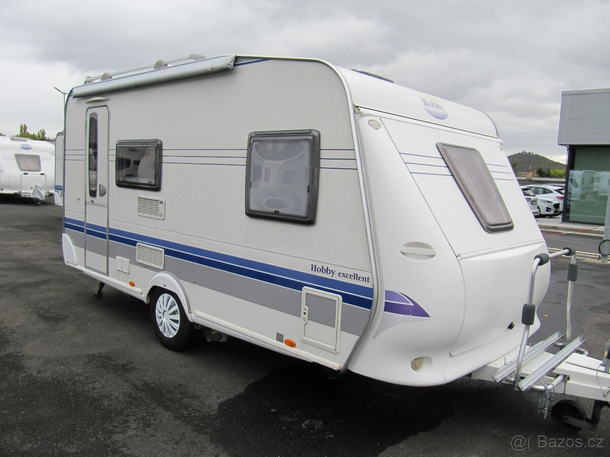 Prodám karavan Hobby 410 sfe,r.v.2007 + mover, markýza ,stan