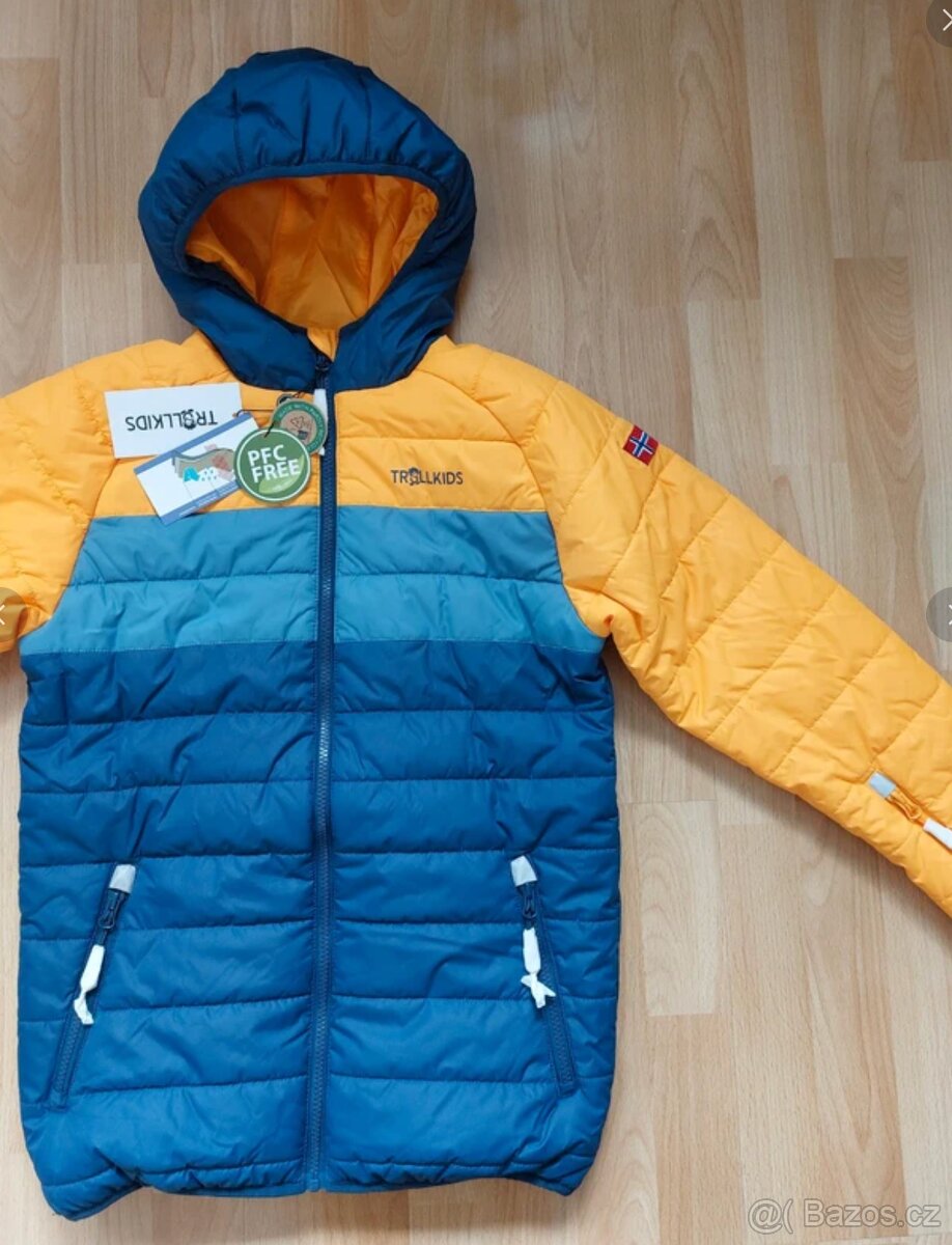 Nová lehká zimní lyžařská bunda Trollkids,158-164