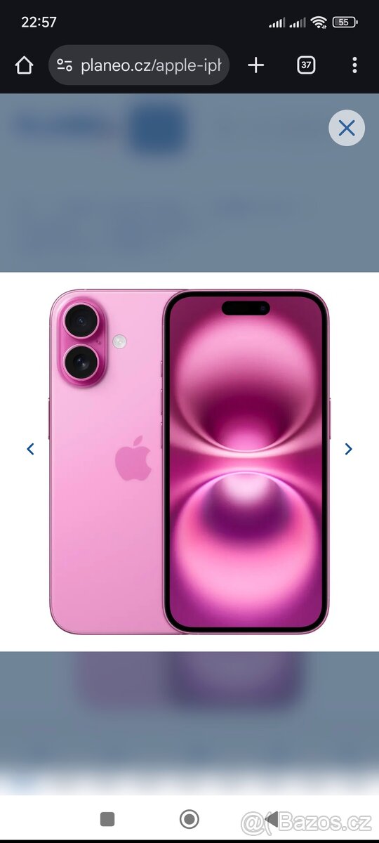 Iphone 16 128 gb růžový