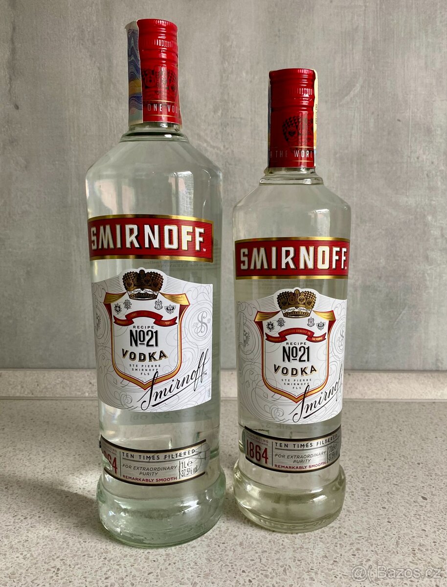 Smirnoff vodka No. 21, 37,5%