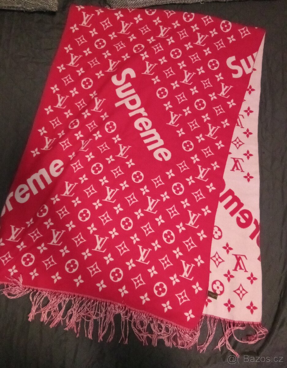 Velká šála Louis Vuitton Supreme