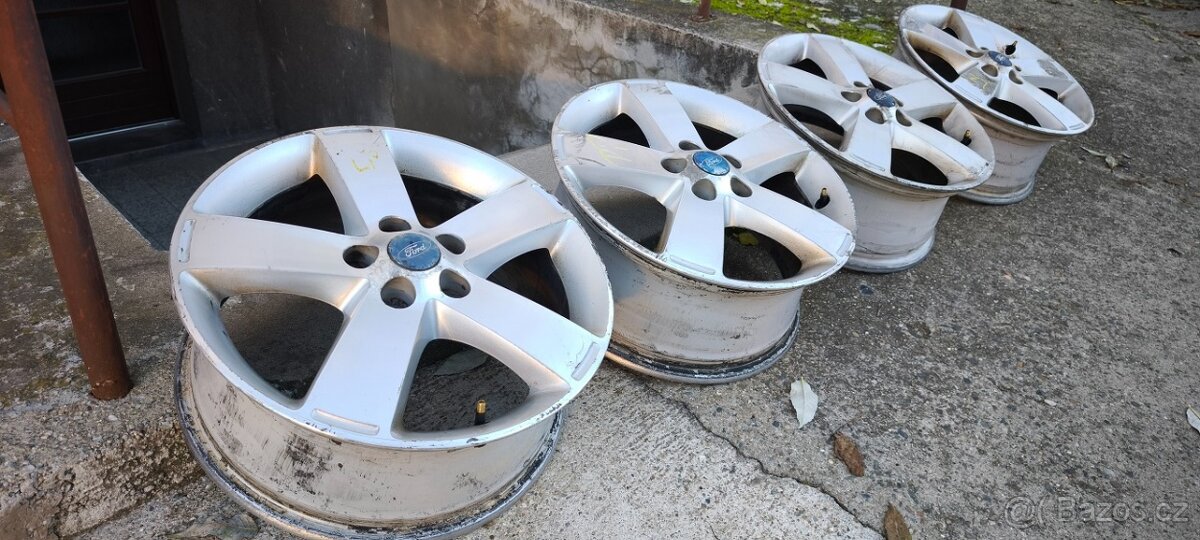Sada orig.alu kol Ford S-Max 7Jx17H2ET55 5x108,nové ventilky