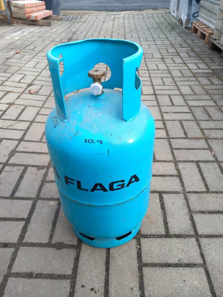Propanbutanová láhev 10kg.