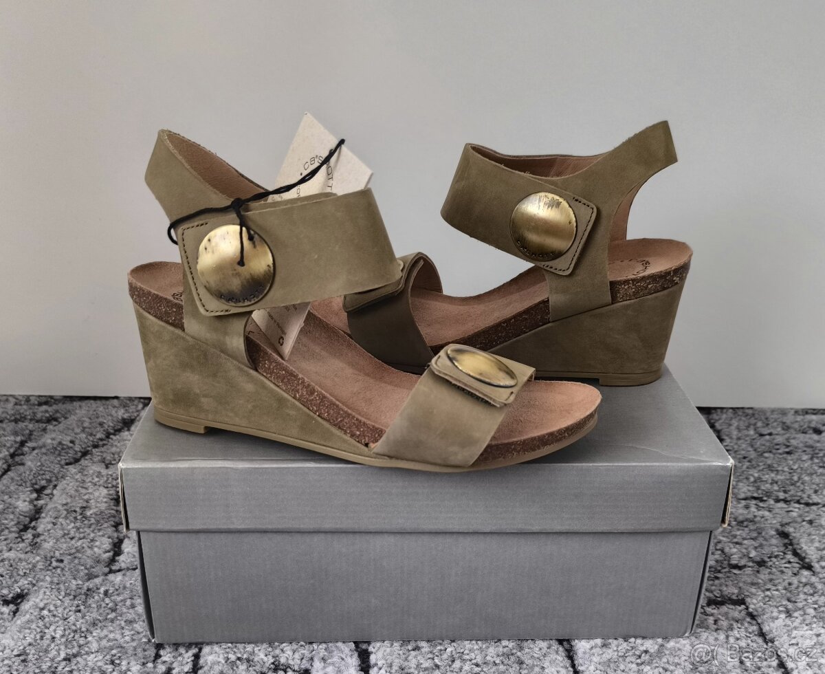 Nové Sandály na klínku dámské Ca’Shott Copenhagen