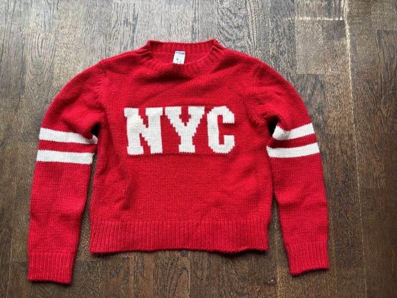 Červený svetr, vel. 158