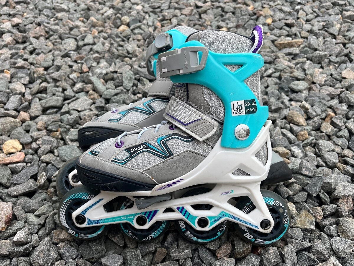 brusle Oxelo 29-32 + chrániče