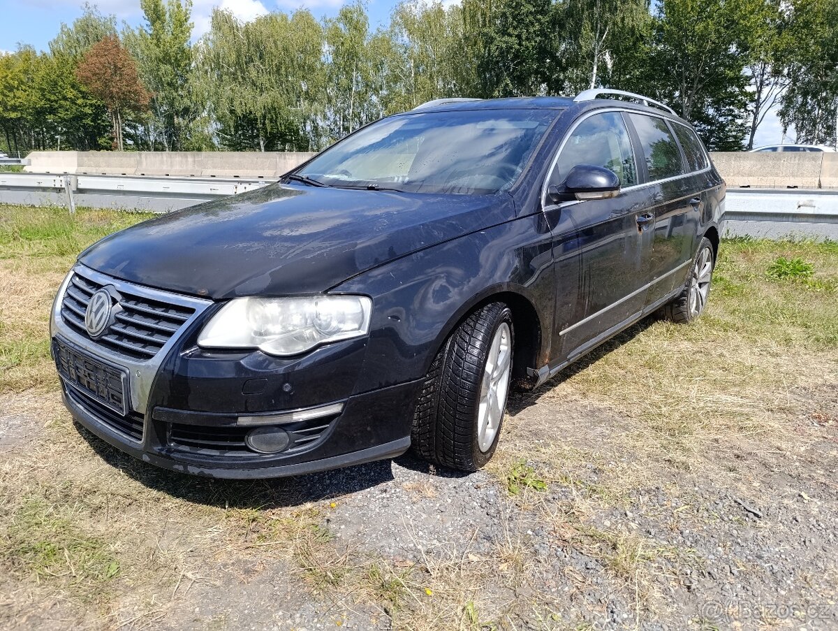 VW Passat B6 stříbrná a černá 3.2 V6 184kw náhradní díly