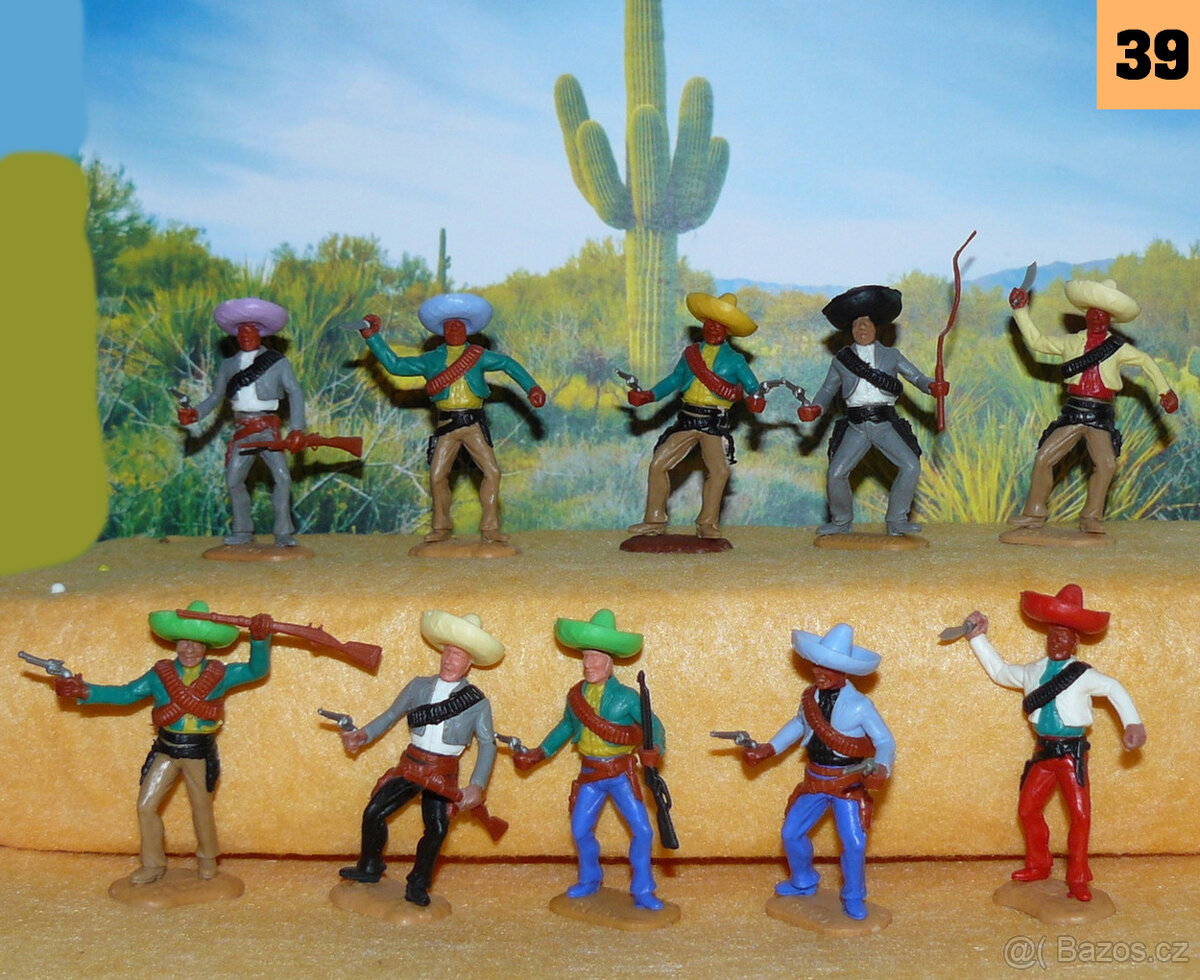 ( 39 ) Timpo Toys originál figurky : Mexičani