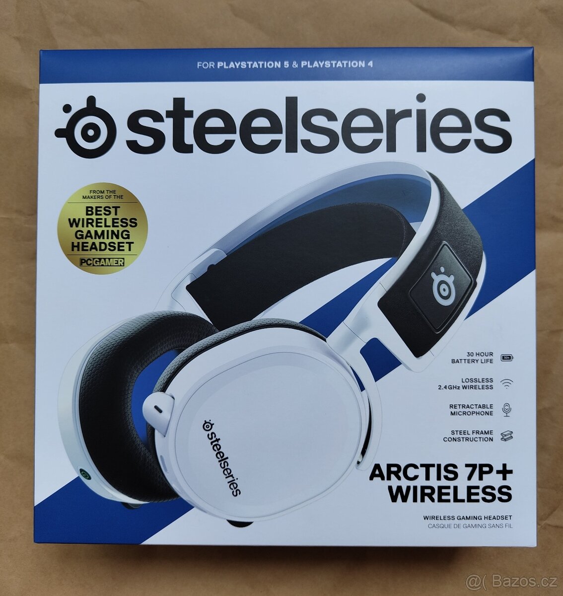 Sluchátka SteelSeries Arctis 7P+ White Bezdrátová herní sluc