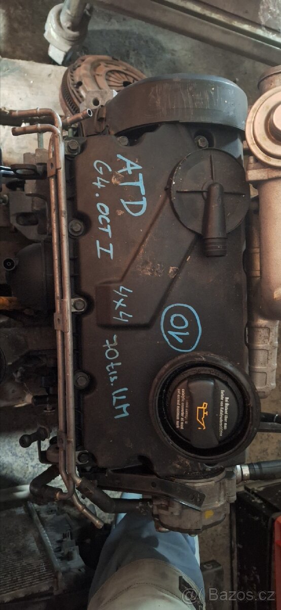 Prodam motor ATD , 1,9 tdi - 74 kw , najeto 74 000km ,zaruka
