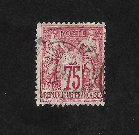 poštovní známka Francie - Mi: 66 (r. 1876) - ZAMLUVENO