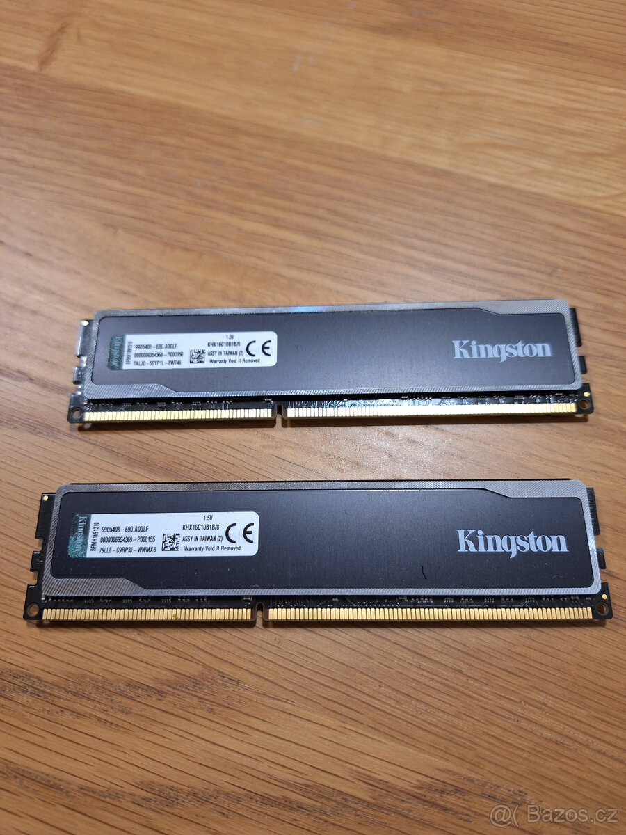 RAM 2 × 8 GB DDR3 DIMM 1600 MHz