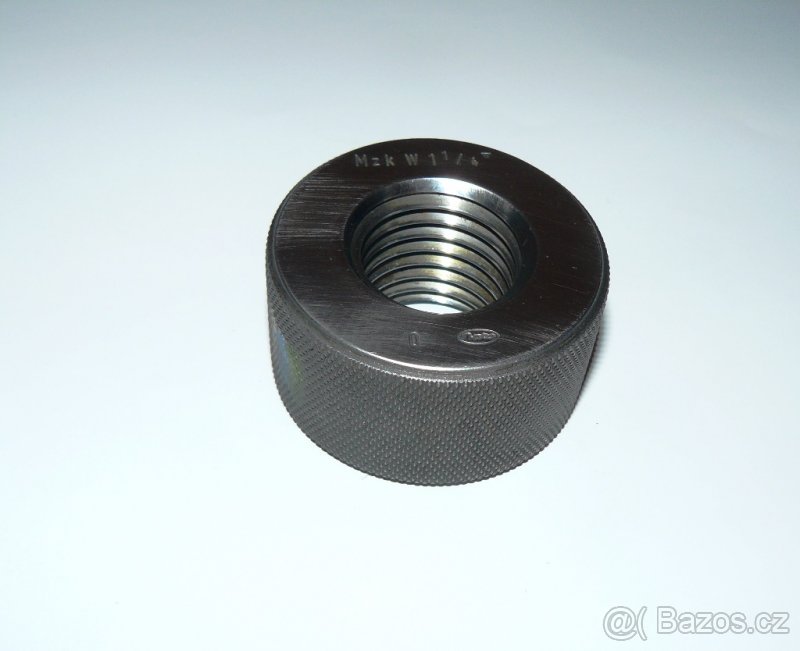 Závitový kroužek mezní W 1 1/4" Mzk, 0 - dobrá strana