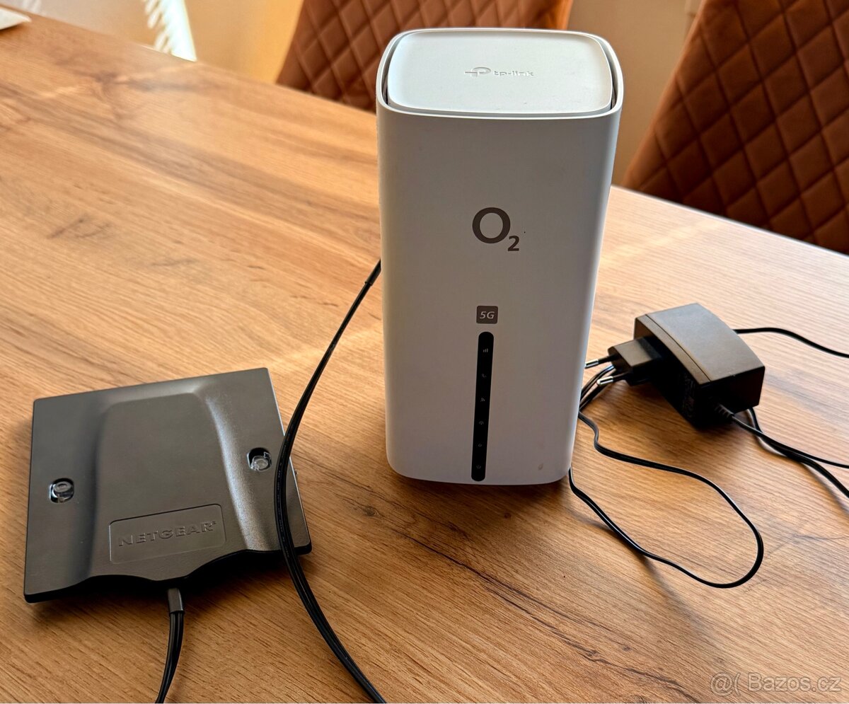 O2 5G Box (TP-Link NX510v) + externí 5G anténa