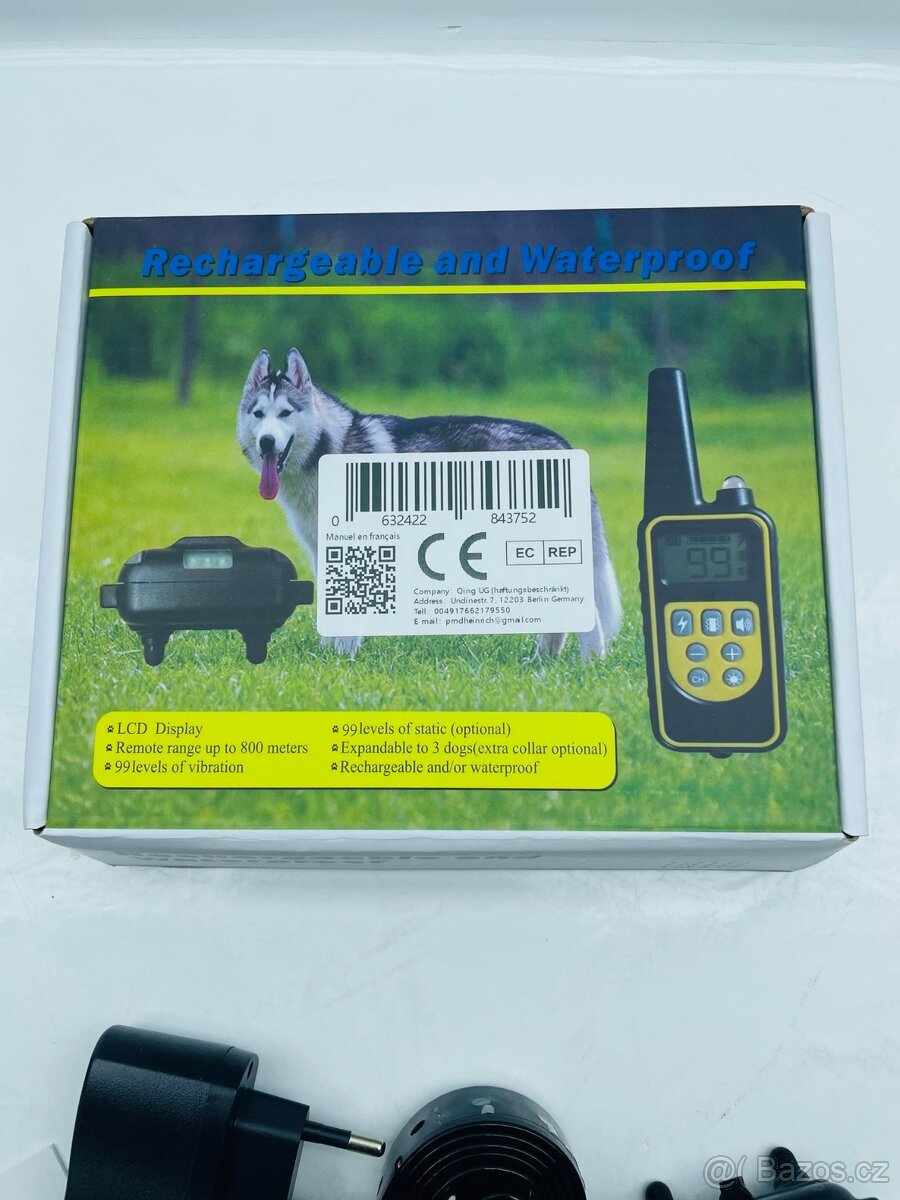 Elektrický obojek pro psa výcvikový