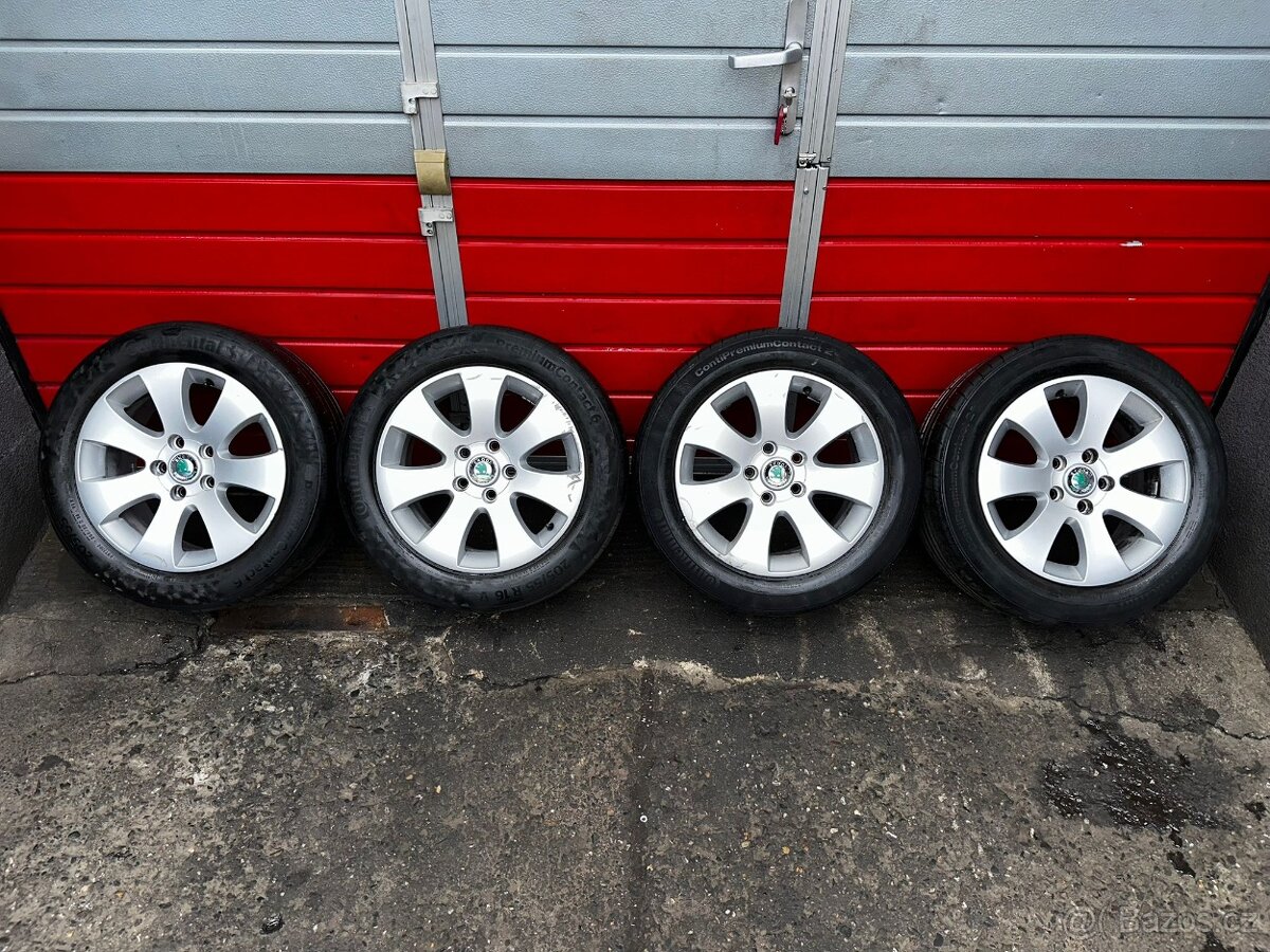 Original ALU kola Škoda Spectrum 16" 7J ET45 + 205/55/R16