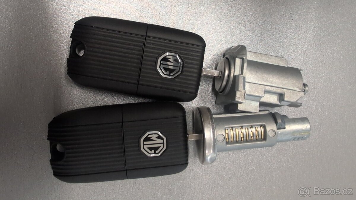 MG ZS klíče, nové dálkové ovládání + vložka zámku