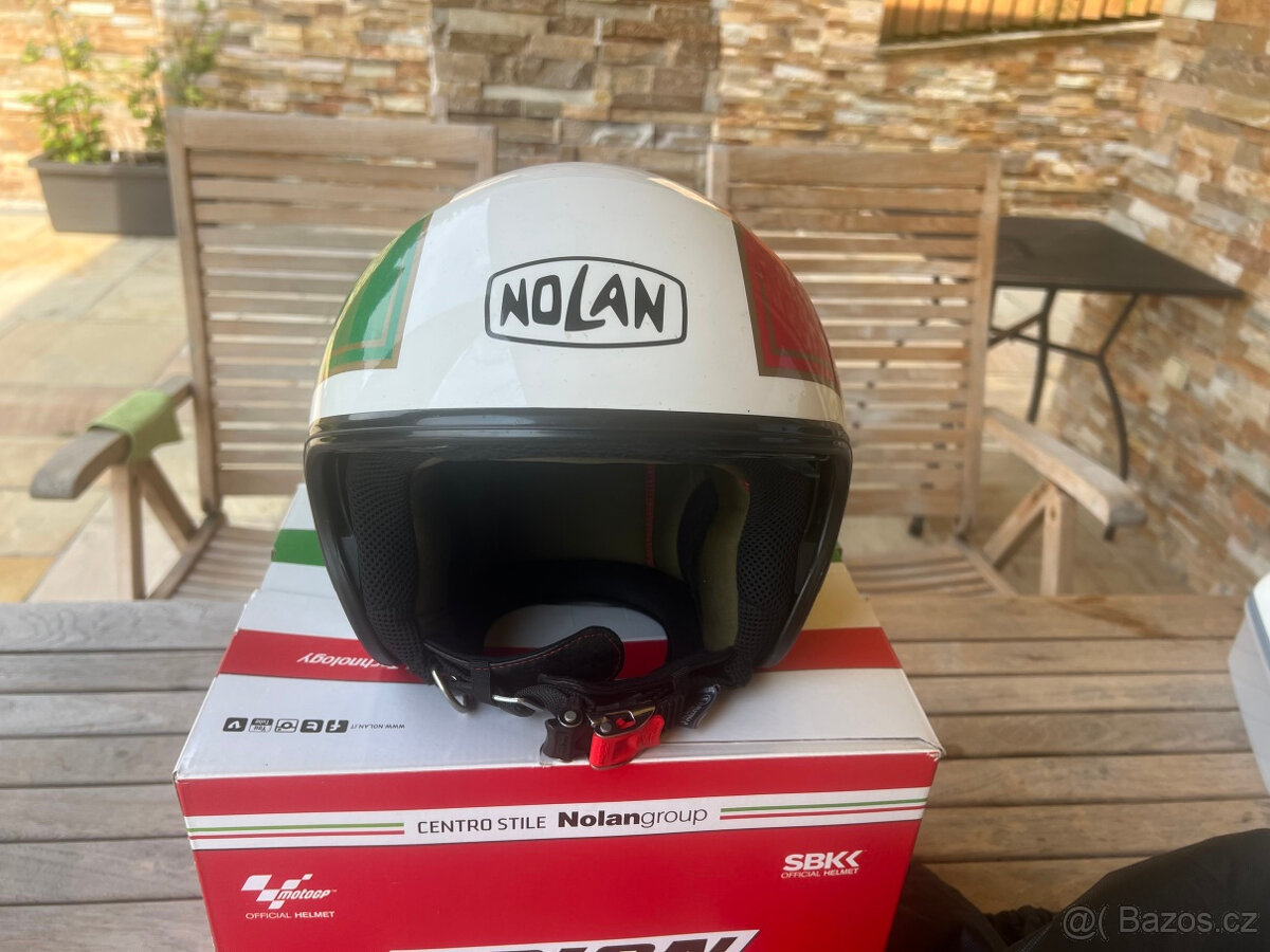 Helma Jet Nolan N21 Tricolore 31 Metal White S