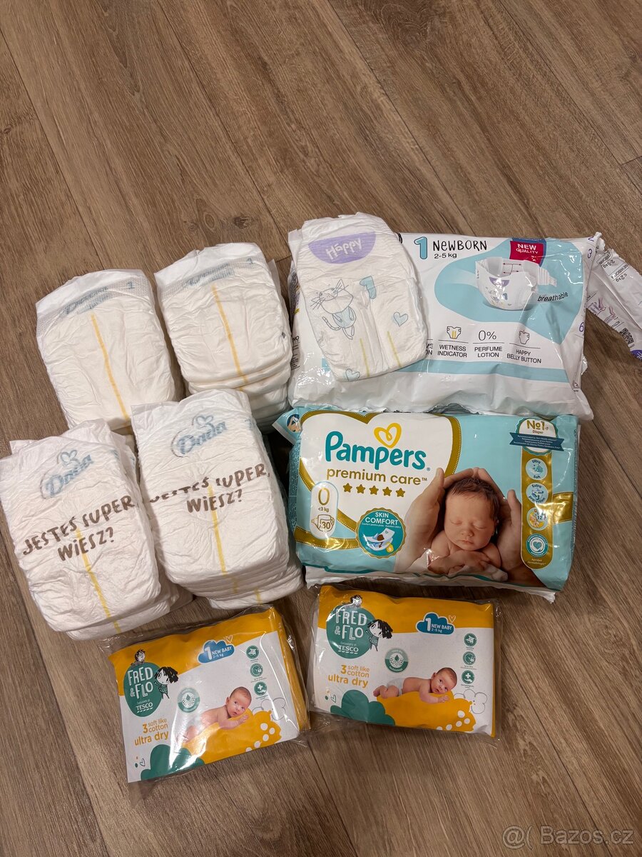 Poporodní potřeby + plínky