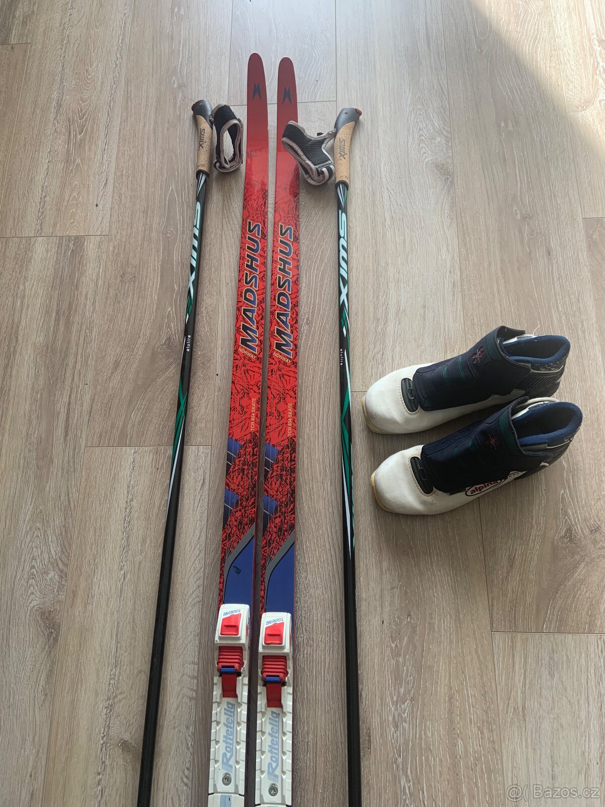 Běžky Madshus+boty+vázání+ hůlky