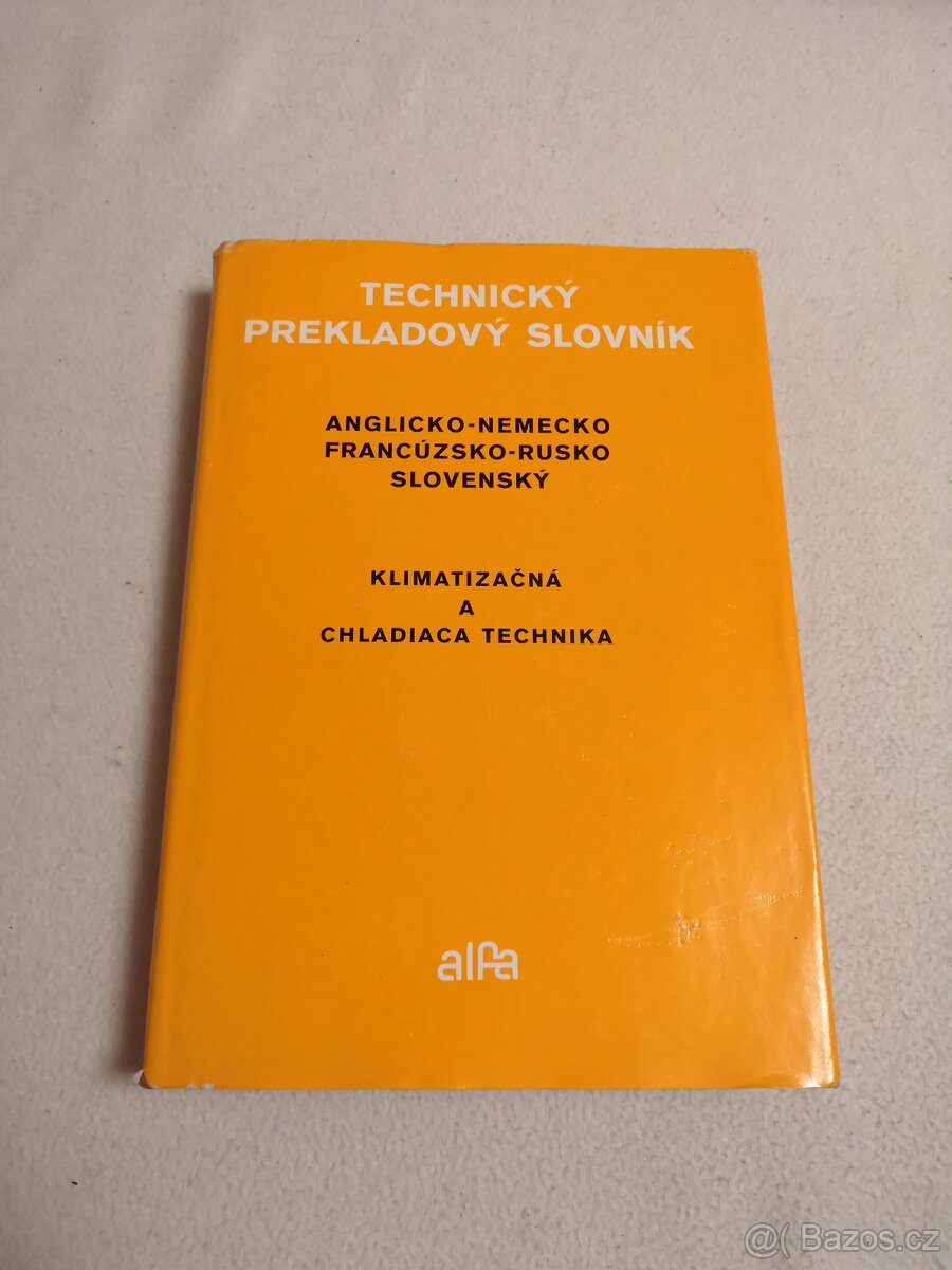 KLIMATIZAČNÁ A CHLADIACA TECHNIKA - SLOVNÍK (1978)