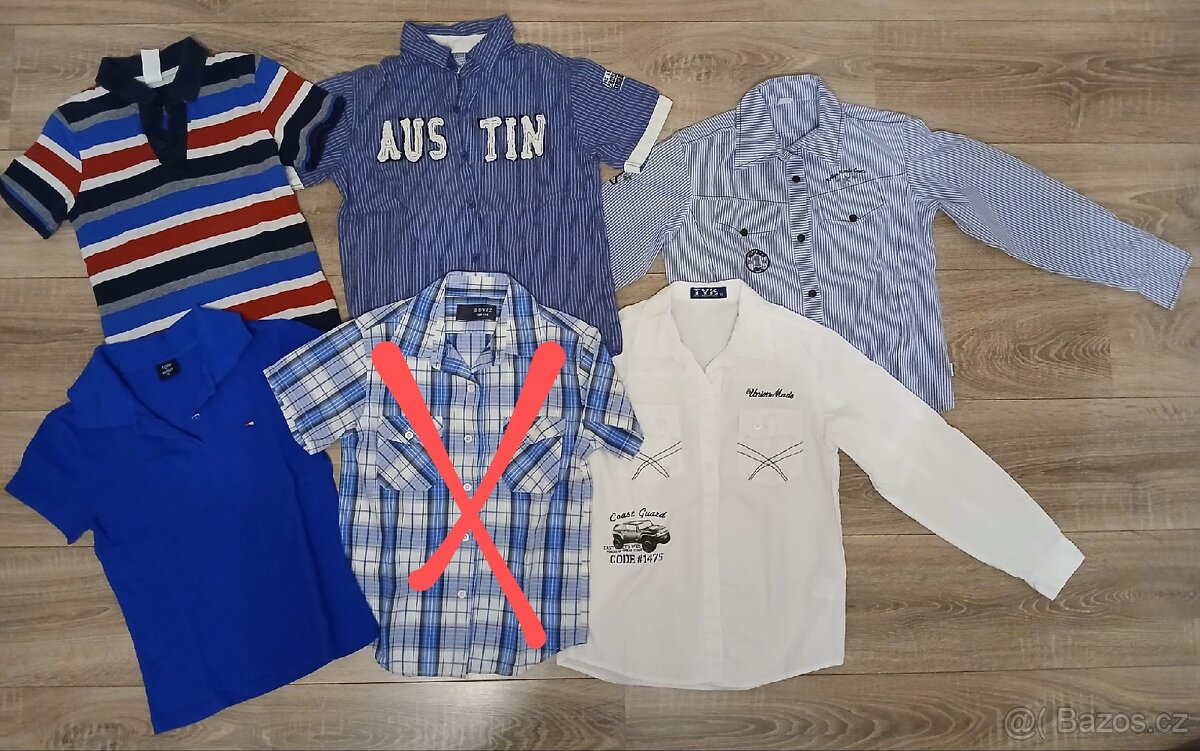 Trička a košile vel. cca 134