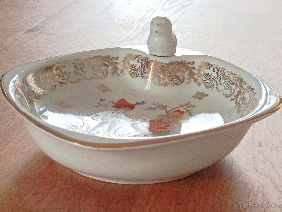 DĚTSKÝ PORCELÁNOVÝ TERMOTALÍŘ FRANCIE