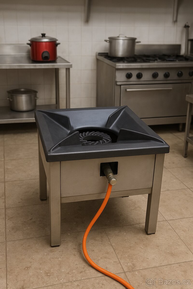 Plynová stolička gastro 7,7kW nerez /litina na PB