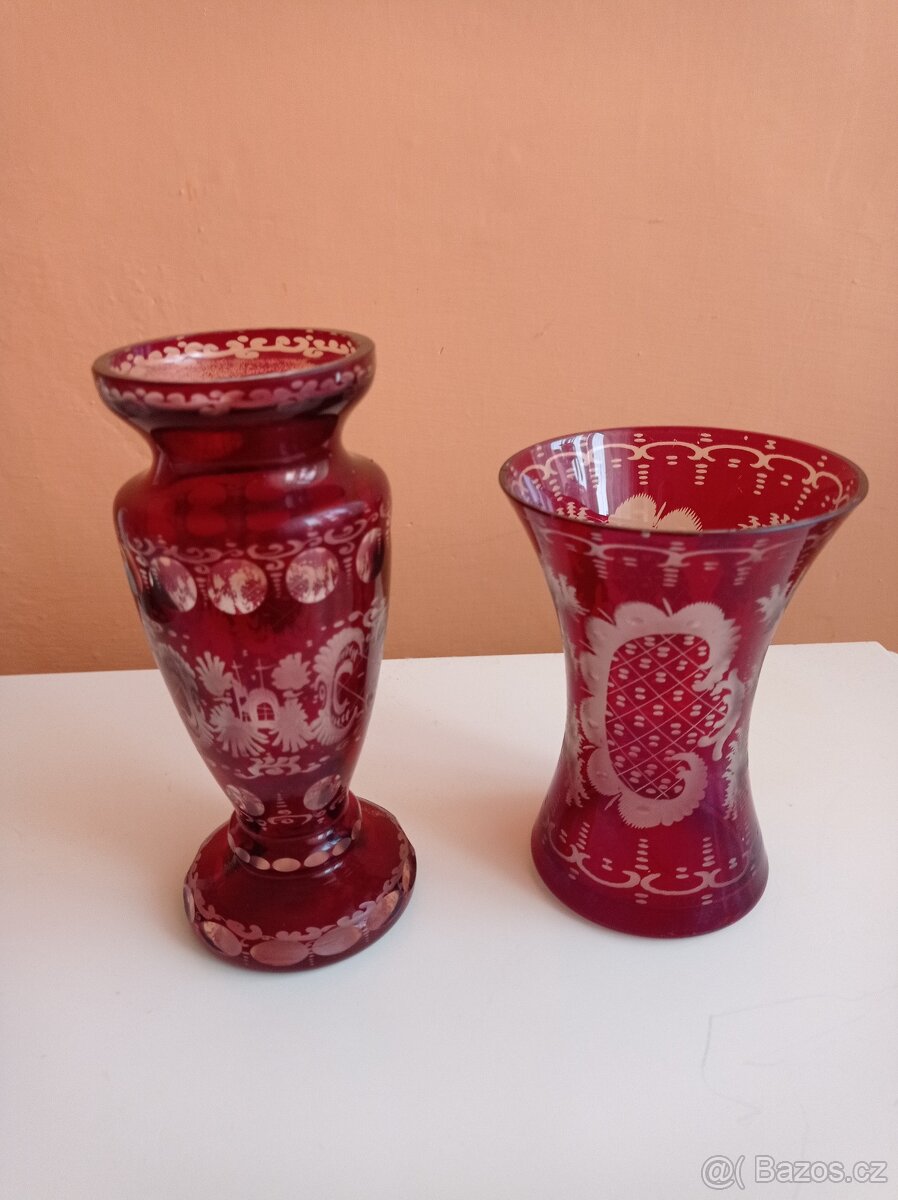 Egermann rubínové sklo