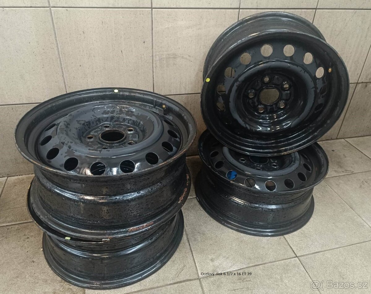 Ocelový disk 6 1/2 x 16 ET 39