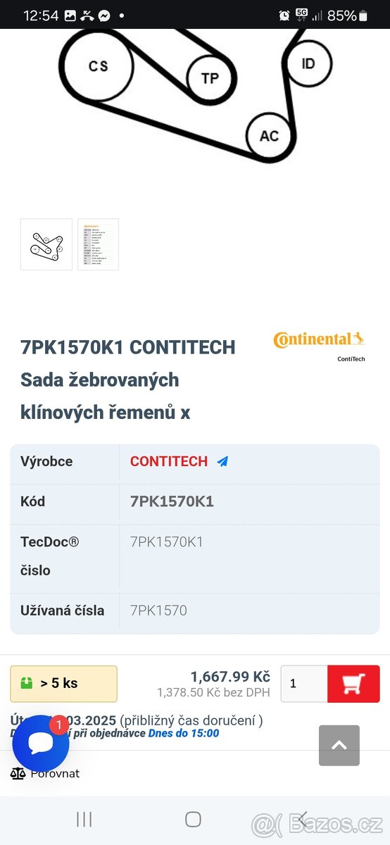 Dacia,Renault rozvody klínového řemene.
