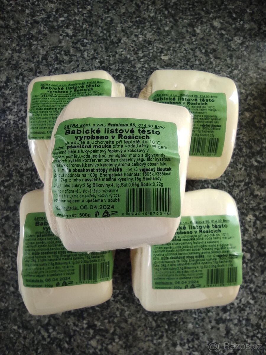 Babické listové těsto 500g