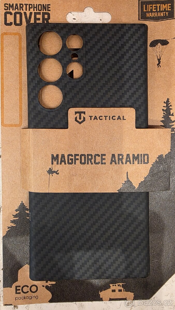 Tactical MagForce Aramid Kryt Samsung Galaxy S24 Ultra černý