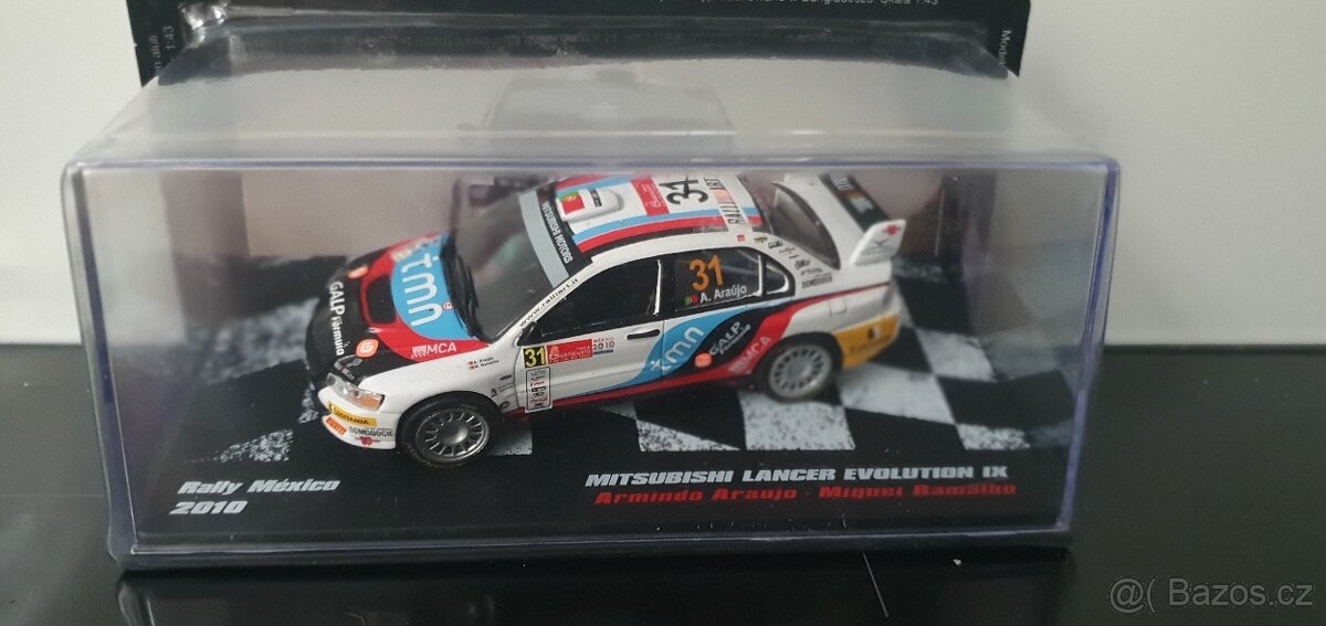 PRODÁM - Mitsubishi Lancer EVO IX Rally Mexico 2010 1:43 DeA