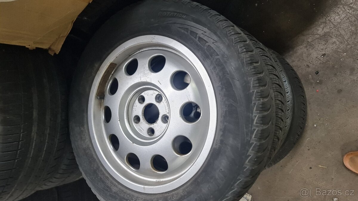 Alu kola 5x100 R15 disky Audi Škoda Seat VW 195/65/15