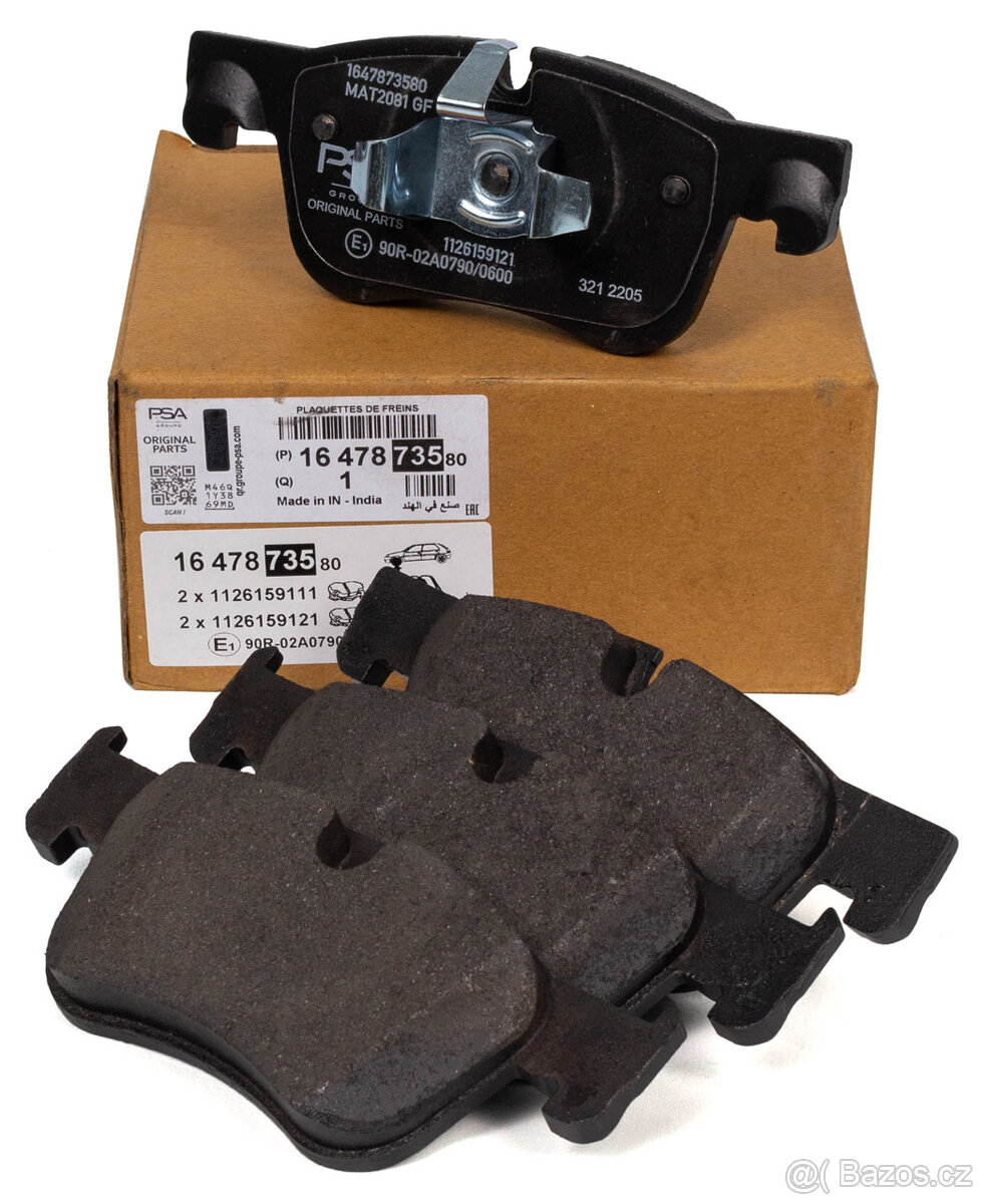 Originální brzdové destičky Berlingo C4 Picasso 2 Combo