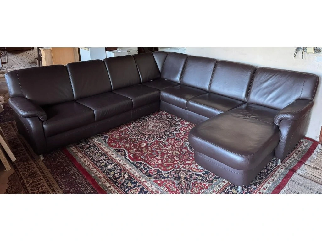 Moderní kožená sedačka ve tvaru U,4976