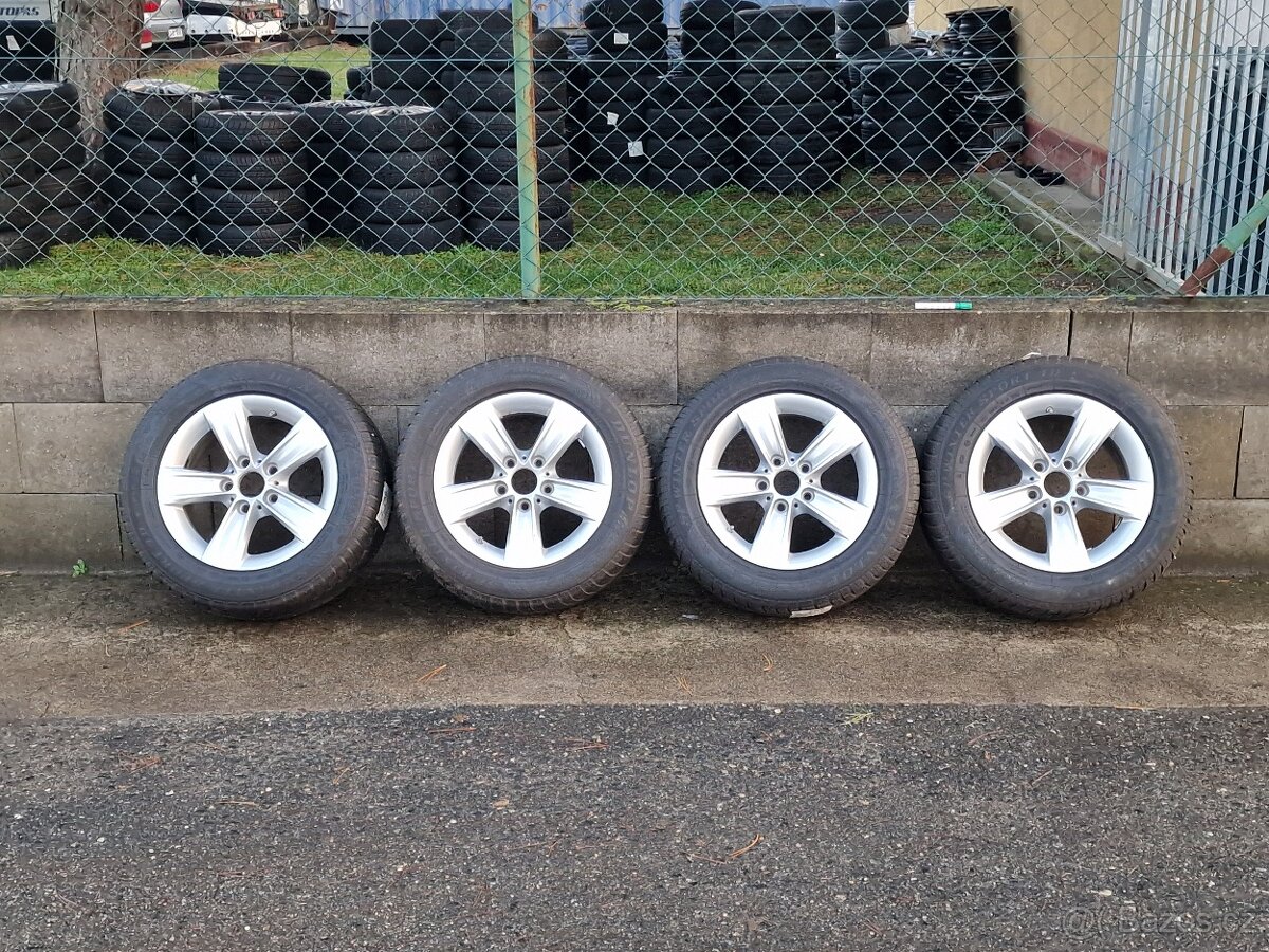 225/55/16 Zimní Alu kola Originál BMW 5x120